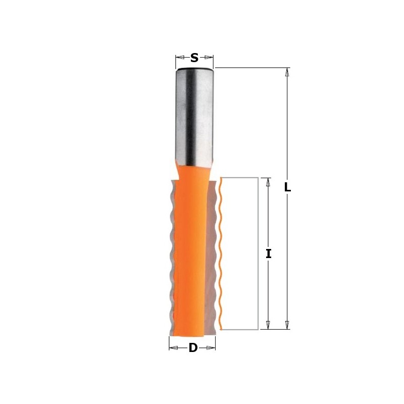 HW SOLID SURFACE WAVY JOINT BIT S-12,7 D-15,87X51X89 R-4,36