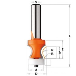 COUNTERTOP TRIM NO-DRIP FOR CORIAN HW S-12 D-25.4x22 R-7.93