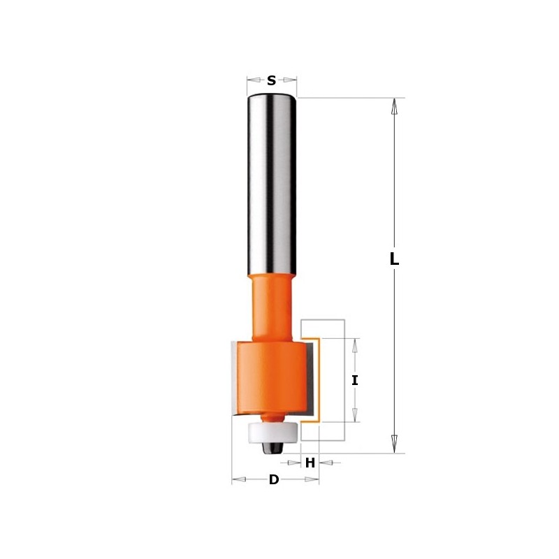 HW SOLID SURFACE INLAY ROUTER BIT S-12,7 D-22.2X12,7