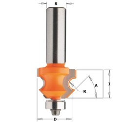 HW WAINSCOT-PANELING ROUTER BIT W-BRNG S-12 D-23,8X19 R-4