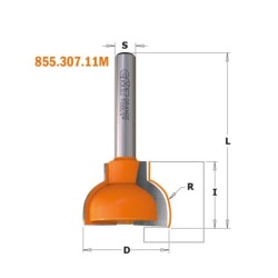 HW OVOLO SASH ROUTER BIT F S-8 D-22X19 R-10