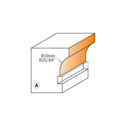 HW ROUNDOVER ROUTER BIT F S-6,35 D-28X19 R-10