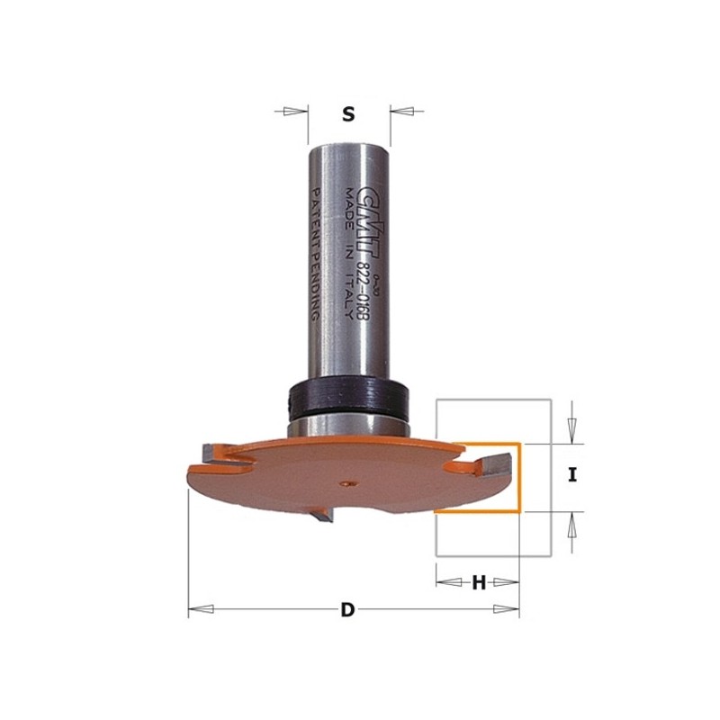 SLOT CUTTER Z3 FOR GROOVES HM S-12.7 D-54X3