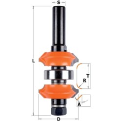 HW REGULIUOJAMA APVALINIMO-KAMPINIU PJAUSTYMO ĮRENGINYS Z2 S-12 D-38x31,75 RH