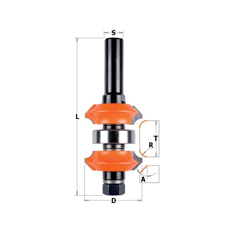 HW SÄÄDETTÄVÄ PYÖRISTYS-KALLISTUSKÄRPÄNEN Z2 S-12 D-38x31,75 OI