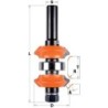 HW SÄÄDETTÄVÄ PYÖRISTYS-KALLISTUSKÄRPÄNEN Z2 S-12 D-38x31,75 OI