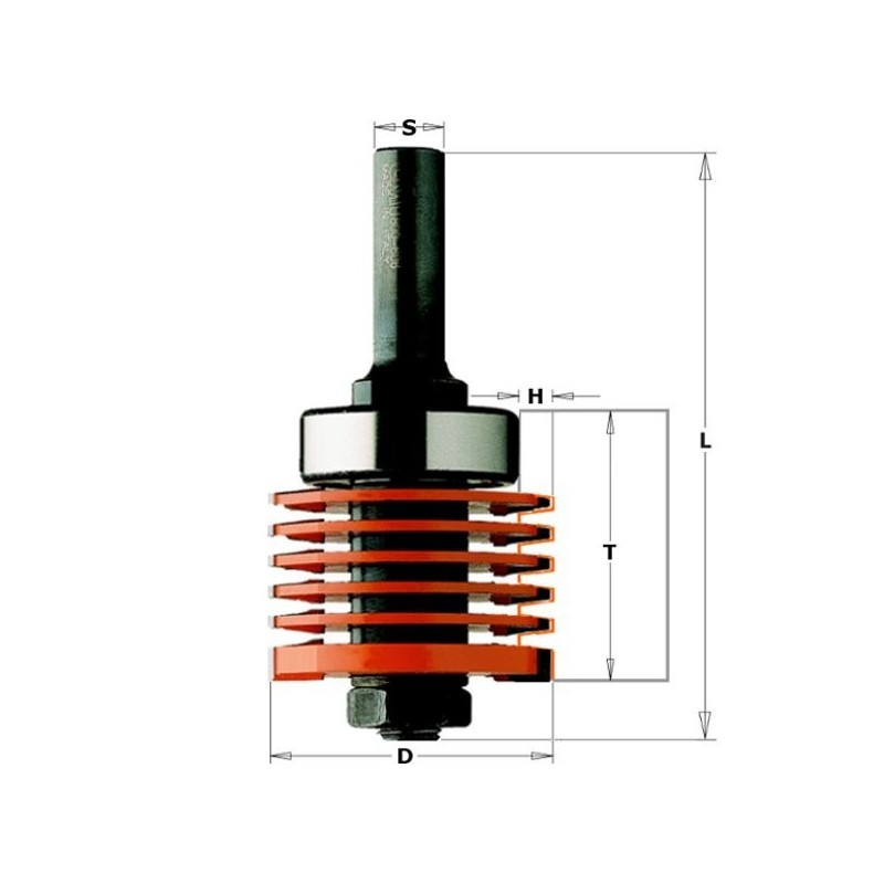 FINGER JOINT BIT HW S-12.7 D-47.6X36