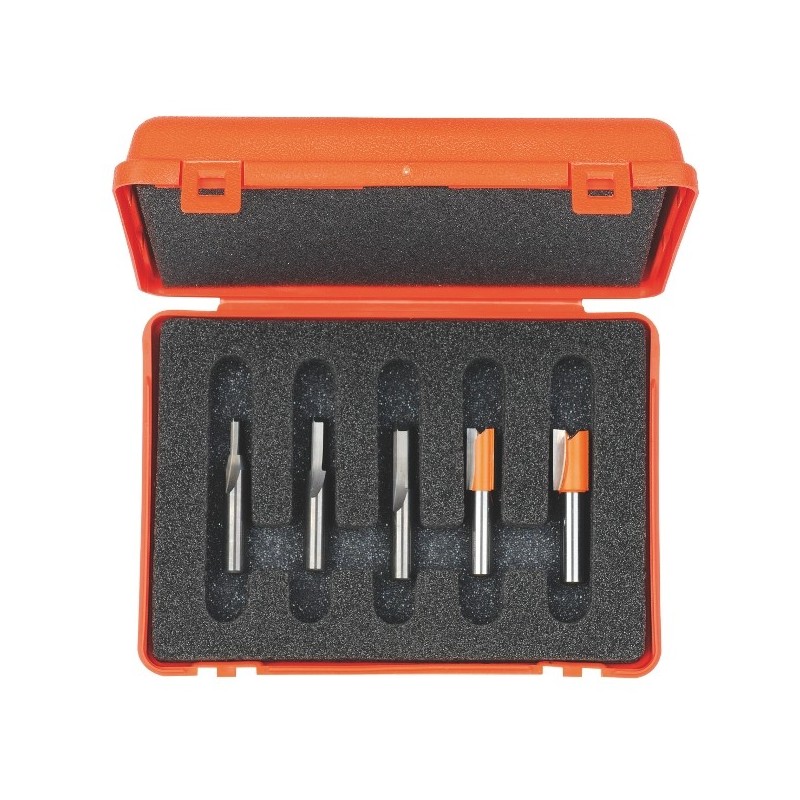 5 -PIECE STRAIGHT BIT SET HW S-8