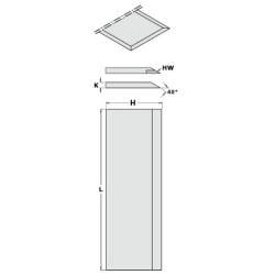 2-DAGIŲ RINKINYS HS 410x35x3mm KIRPIMUI