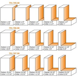 SPARE KIT FOR ROUTER BITS 5 PCS. FOR RABBET