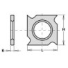 HW-HC STANDARD KEIČIAMAS PEILIUKAS 4 PJOVIMO KRAŠTAI 18X18X1.95mm