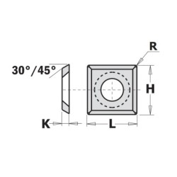 HW-HC KEIČIAMAS PEILIUS TIESUS SU APVALIU 4-30 14X14X2