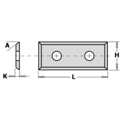 HW F1730 STANDARD KEIČIAMAS PEILIS 4 PJAUSTYMO KRAŠTAI 35 39.5X12X1.5