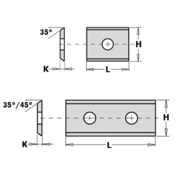 REVERSIBLE KNIFE 2-35 50x12x1.5mm HW-K1920