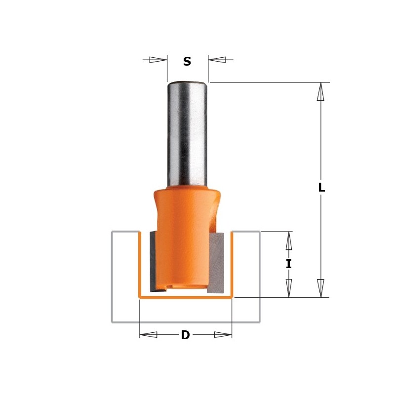 HW HINGE RECESSER BIT S-6 D-14X12.5X57.15