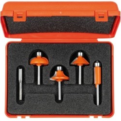 5-PIECE PROFILE BIT SET HW S-6 RH