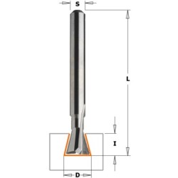 HW DOVETAIL ROUTER BIT FOR HOFFMANN W4 S-8 D-16,7X12,5X49