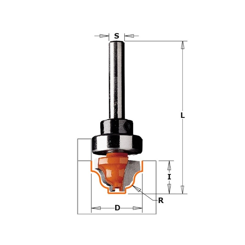 CLASSICAL OGEE HW S-12,7 D-28,6X13,3