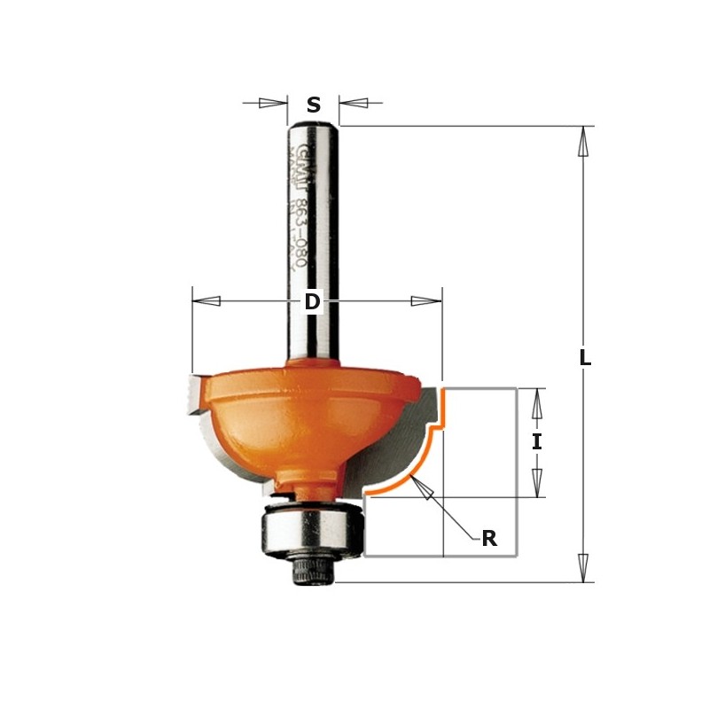 CAVETTO EDGE MOLD HW S-12,7 D-31,7X14,3