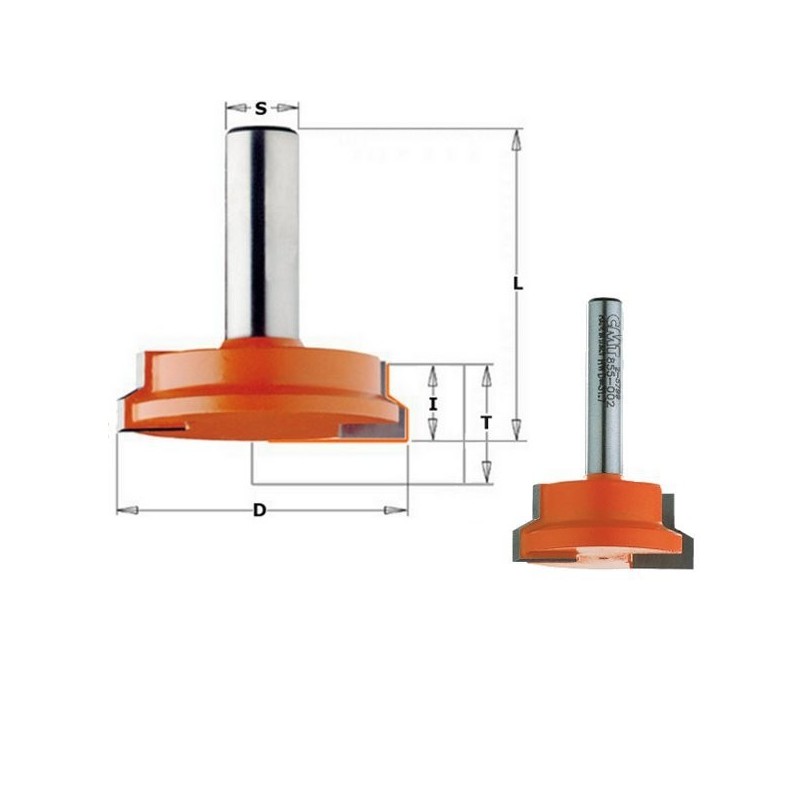 HW DRAWER ROUTER BIT S-12,7 D-25,4X12,7