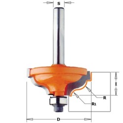 OGEE W-FILLET BIT HW S-6 D-34,2X13