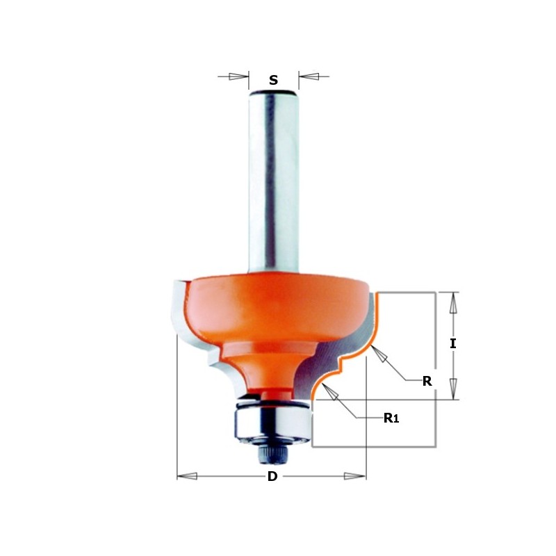 KLASISKS OGEE BIT HW S-12,7 D-28,7X13