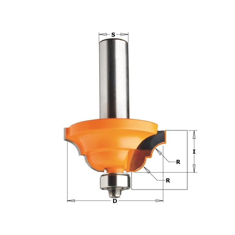 CLASSICAL OGEE BIT HW S-8 D-33,4X13