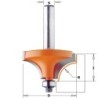 BEADING ROUTER BIT HW S-12.7 D-25.4 R-6.4