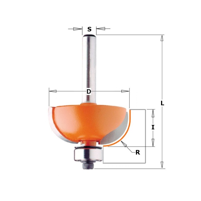 COVE BIT W-BRNG HW S-8 D-31,7X12,7