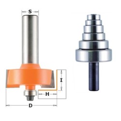 RABBETING NUSTATYTI HW S-6 D-34,9X12,7