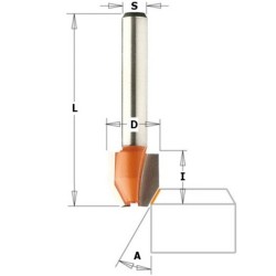 COMBINATION TRIMMER BIT HW S-6,35 D-12X12,7 22D