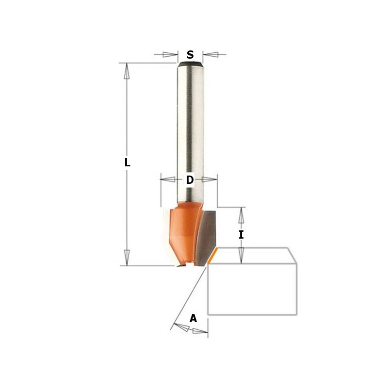 COMBINATION TRIMMER BIT HW S-6,35 D-12X12,7 22D