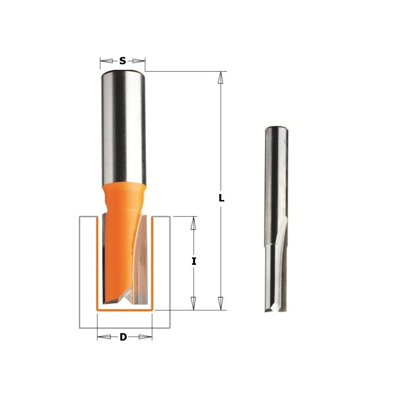 HWM STRAIGHT ROUTER BIT S-12.7 D-8X25.4X70