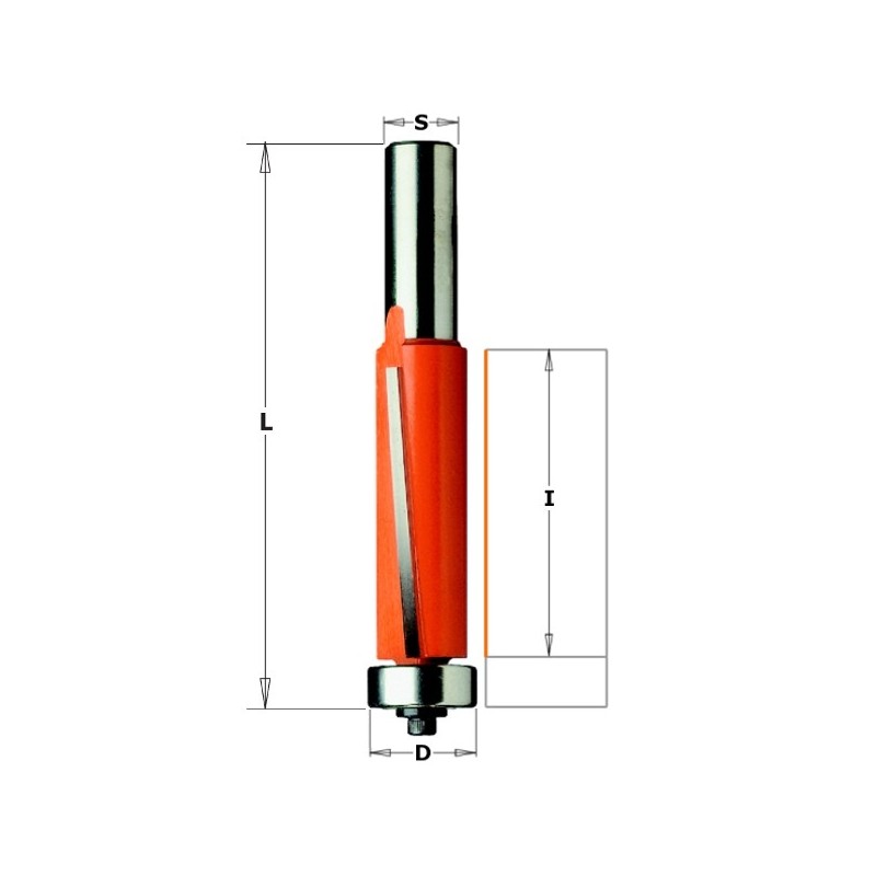 HW FLUSH TRIM ROUTER BIT W-BRNG S-12.7 D-19X38.1