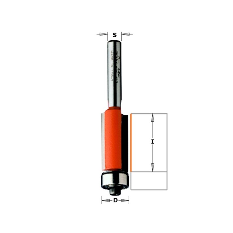 FLUSH TRIM BIT HW S-6 D-12,7X12,7