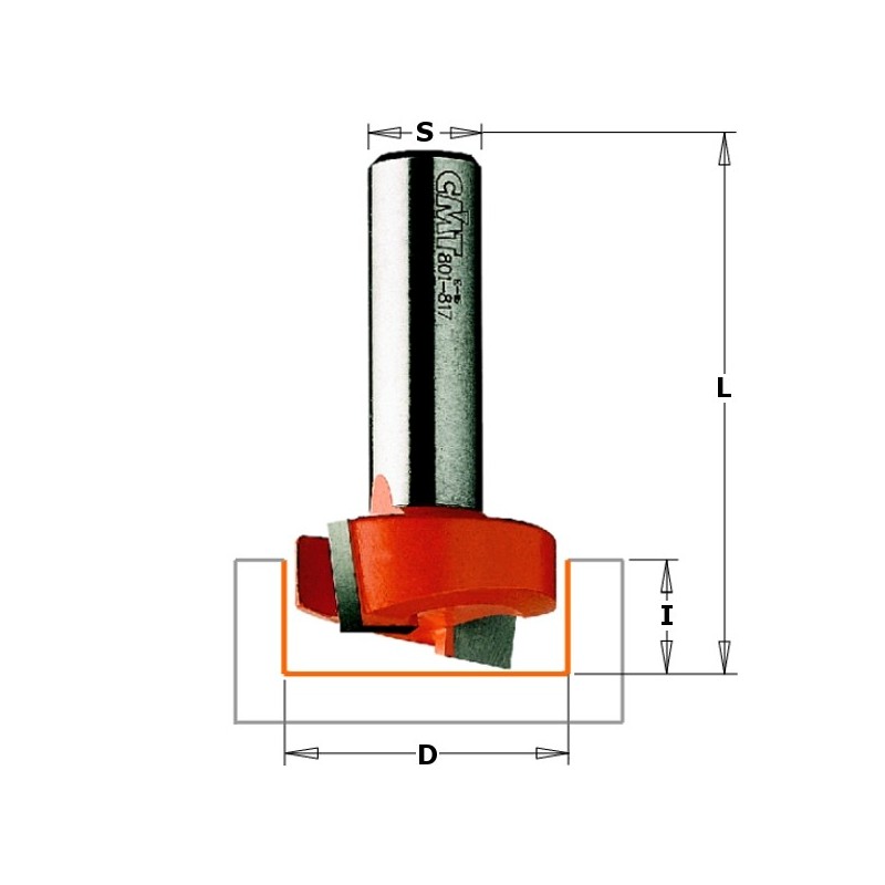 MORTISING BIT HW S-6,35 D-12,7X6.35X41