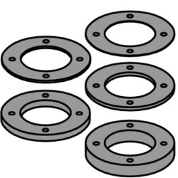 SPACER RING KIT Ø40-70x8 LEIKKAAVAN PÄÄN 694.001.40 VARTEN