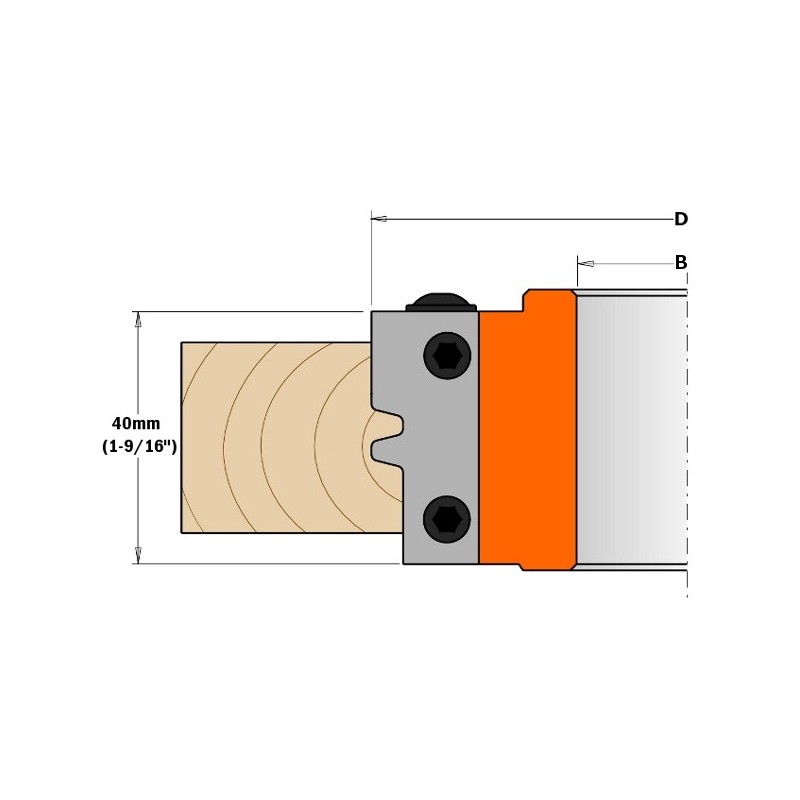 PIAR OF KNIVES FOR REVERSE GLUE JOINT 40X18X2 FOR HEADS 694.009