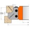 KONKAVUS-KONVEKSINIS RADIUSINIS PEILIŲ PORA 40X30X2 R-12 GALVOMS 694.007
