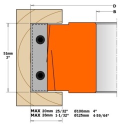 RABBETING PJAUNAMIEJI GALAI D-125X51X40 ALU
