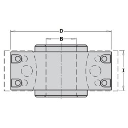 CUTTER HEAD WITH LIMITERS D-120X40X50 ALU