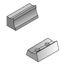 WEDGE F-CUTTER HEADS SERIE 693 STEEL 38X28X12.5