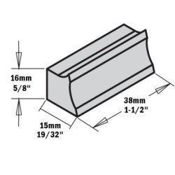 CUTTER HEAD W-OUT LIMITORS D-100X40X30 ALU