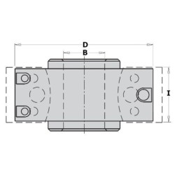 РЕЗАЧНАЯ ГОЛОВКА БЕЗ ОГРАНИЧИТЕЛЕЙ D-100X40X35 STE