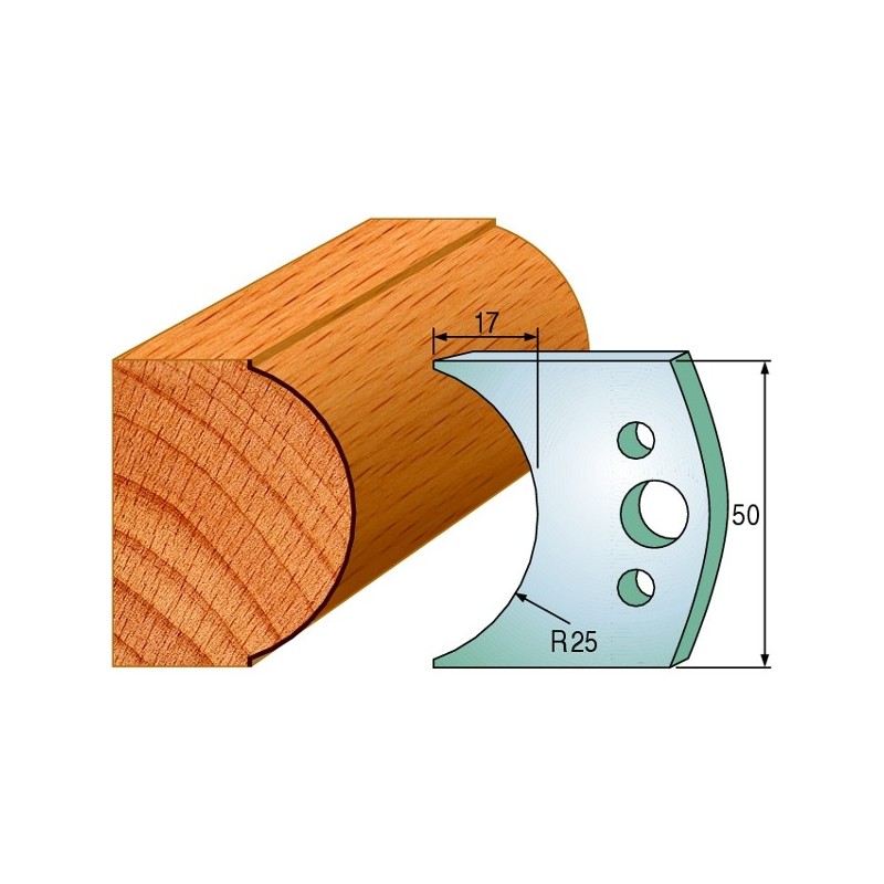 PAIR OF KNIVES HL 50x4mm
