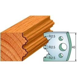 PAIR KNIVES HL 40x4mm