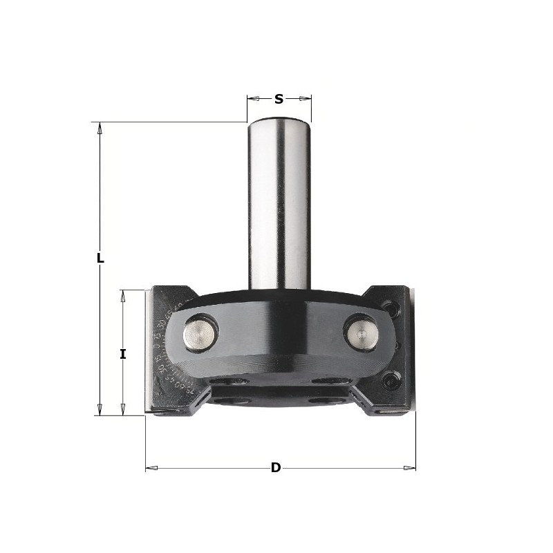 ADJUSTABLE CHAMFERING CNC ROUTER CUTTER Z2 S-20X50 D-85-102X39.5 RH