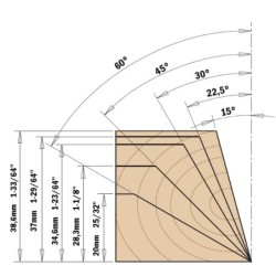 SÄÄDETÄVÄ VIISTELEIKKAUS CNC-FRAESLEIKKURI Z2 S-20X50 D-85-102X39.5 OIKEAHIHNAAN