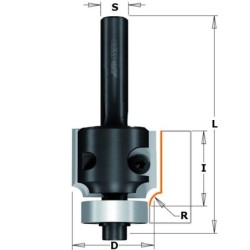 RABBETING BIT W- KNIVES HMS-8 R-6.35 Z2 RH