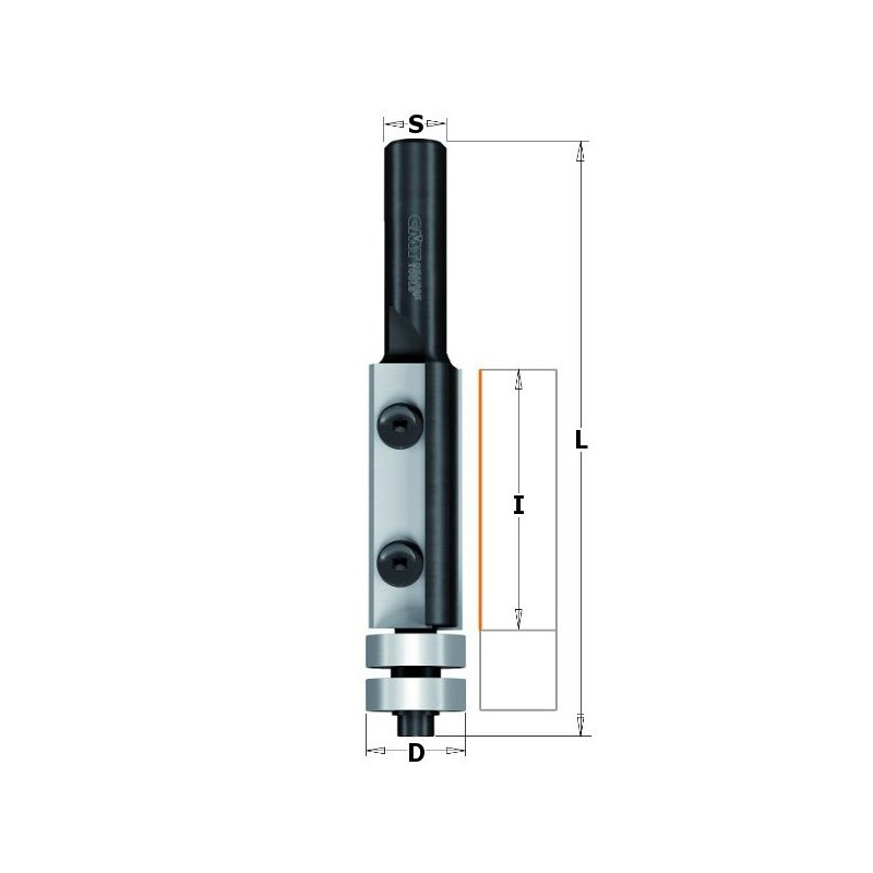 Tiesus grąžtas su W-peiliais HM S-12 D-19X50 Z2 RH